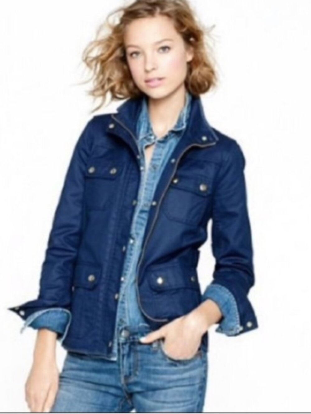 J. Crew Navy Blue Utility Jacket